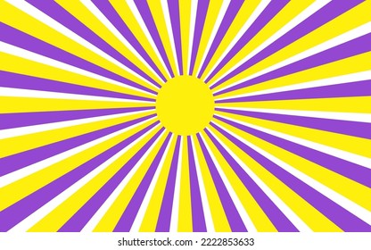 Vector abstract colorful sunburst illustration