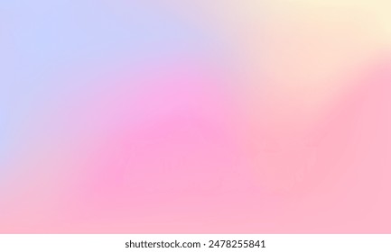 Vector abstract colorful sweet pastel gradient background for website banner, poster, social media template, advertising media, print, product package, presentation, fashion template, invitation.