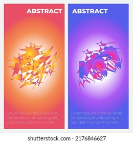 vector abstract colorful for template banner or poster 