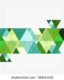 Abstrakte, farbige Dreieckswiederholung. Vektorvorlagenhintergrund für das Workflowlayout, -diagramm, -nummeroptionen oder Webdesign