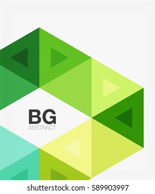 Vector abstract colorful triangle repetition. Vector template background for workflow layout, diagram, number options or web design