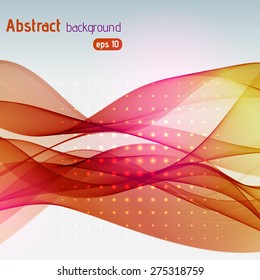 Vector abstract colorful waves background