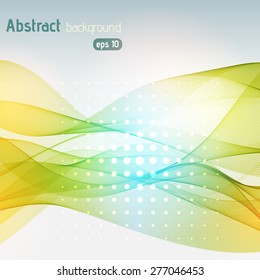 Vector abstract colorful waves background