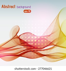 Vector abstract colorful waves background