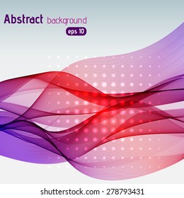 Vector abstract colorful waves background