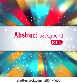 Vector abstract colorful waves background 