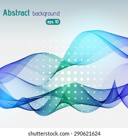 Vector abstract colorful waves background