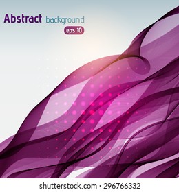 Vector abstract colorful waves background