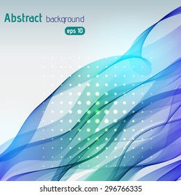 Vector abstract colorful waves background