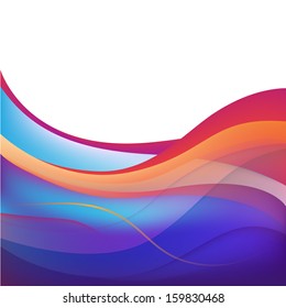 vector abstract colorful wavy background