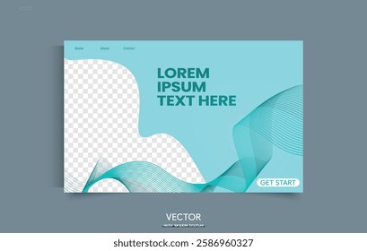 Vector abstract colorful wavy background with smooth lines. UI UX, technology, web page, futurism, minimalism, interface