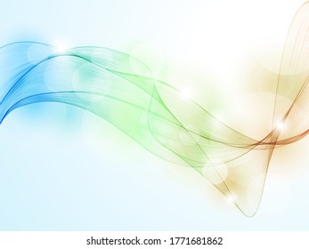 Fondo colorido abstracto vectorial con humo