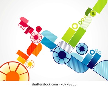 vector abstract colors illustration