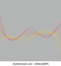 Ilustración de fondo de línea de color abstracto vectorial adecuada para el fondo