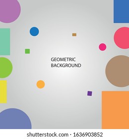 vector abstract colroful shapes background template