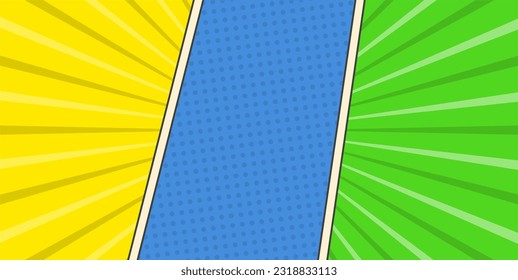 Vector Abstract Comic Page, Color Comic Background