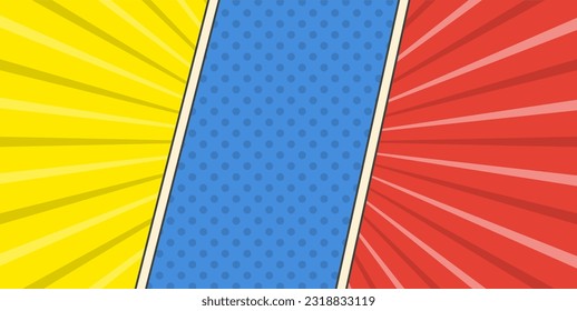 Vector Abstract Comic Page, Color Comic Background