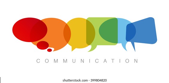 Vector Abstract Communication Concept Illustration