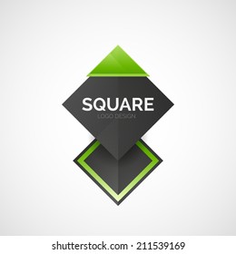 Diseño del logotipo de la compañía de vectores abstractos, concepto de símbolo de negocio, diseño de línea moderna