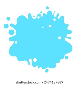 Vector abstract complex shape, fluid blotch spot image as template for background. Dynamical colored rounded backdrop.