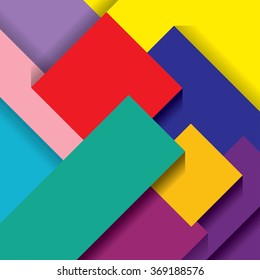vector abstract composition with color papers