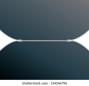 vector abstract concept background with double zipper