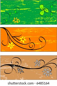 Vector abstract concept for floral ornament background