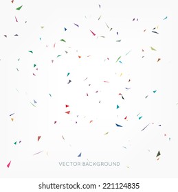 Vector abstract confetti background