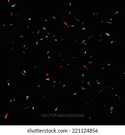 Vector abstract confetti background