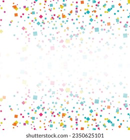 Vector abstract confetti celebration background.