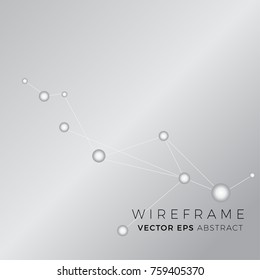 Vector Abstract Connection Drawing, Wireframe Poster Templates, Line Art Graphic Collection, Abstract Hipster Backgrounds, Brochures, Blend Futuristic Background