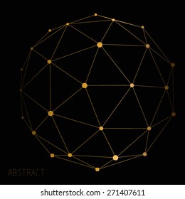  vector abstract connection points and lines on background