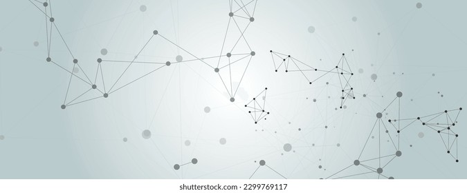 Vector abstract connextions dots and lines. low poly digital network. Modern lines background