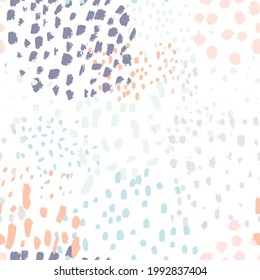 Vector abstract contemporary seamless pattern bright colorful brush 