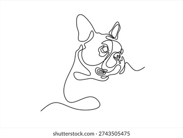 Vector abstract continuous one