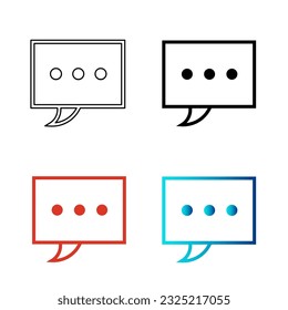 Vector Abstract Conversation Silhouette Illustration