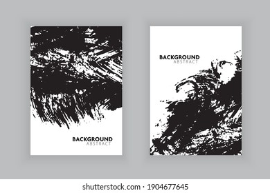 Vector abstract cover with brush strokes for cover book,banner,flyer.