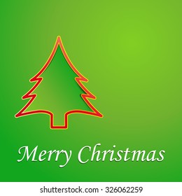 Vector abstract cover Christmas background in green