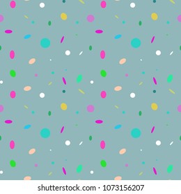Vector abstract crazy circles seamless pattern background