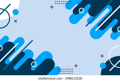 Vector abstract creative background with geometric style. Banner design template for social media and websites.