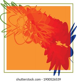 
Vector abstract creative background, postcard for business, marketing, presentations, brochures, banners in floral style