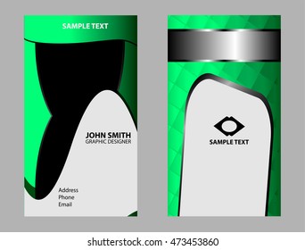 Vector abstract creative business cardsÂ 
