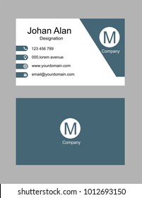 Vector abstract creative business card