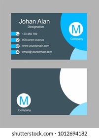 Vector abstract creative business card