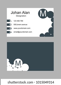 Vector abstract creative business card template