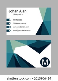 Vector abstract creative business card template