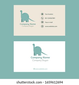 Vector abstract creative  business card for your child park or toy shop. 