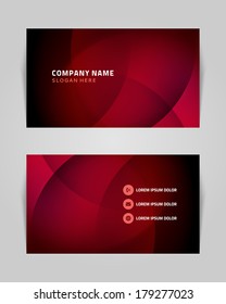 Abstrakte Design-Vorlage für abstrakte Visitenkarten. hellgrauer Hintergrund.