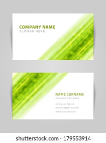 Vector abstract creative business card design template. Technology background.