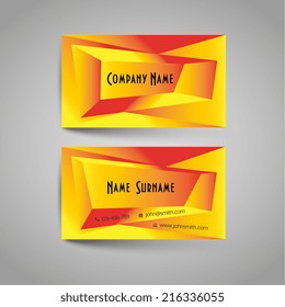 Vector abstract creative business card